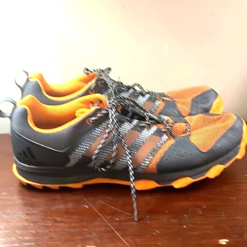 adidas AX2 Terrex Hiking Trail Shoes Orange Black Gray Men's US 14 Medium